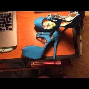 Blue heels