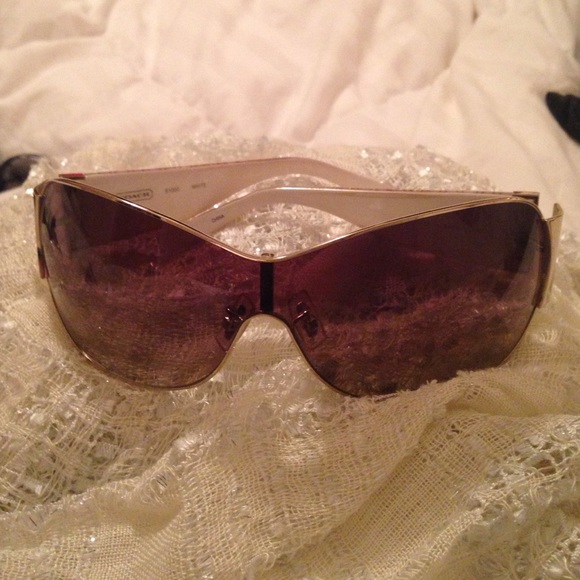 Coach white Sunglasses