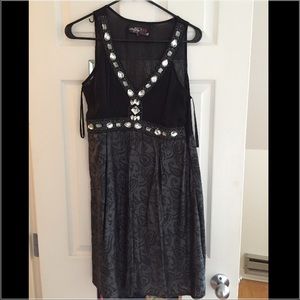 Silver and black shimmery dress