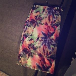 Floral Pencil Skirt