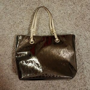 Large Metallic Brown Michael Kors Purse