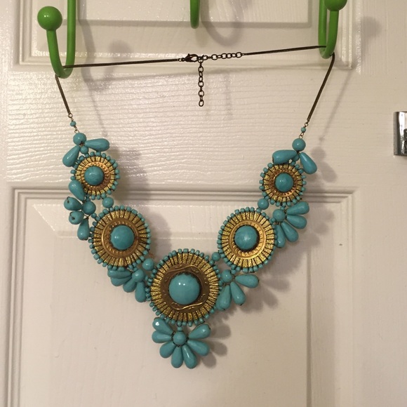 Turquoise statement necklace