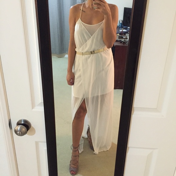 🚫 SOLD 🚫 Zara sheer dress with slip