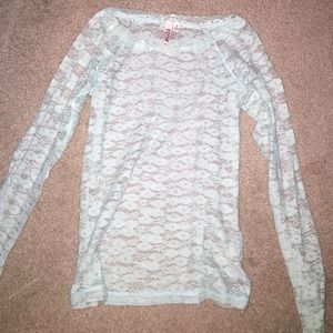 See-through lace top