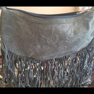 Wilsons leather fringe purse