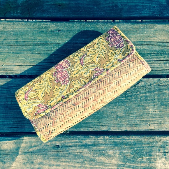 Boho Chic Bamboo and Cloth Clutch!