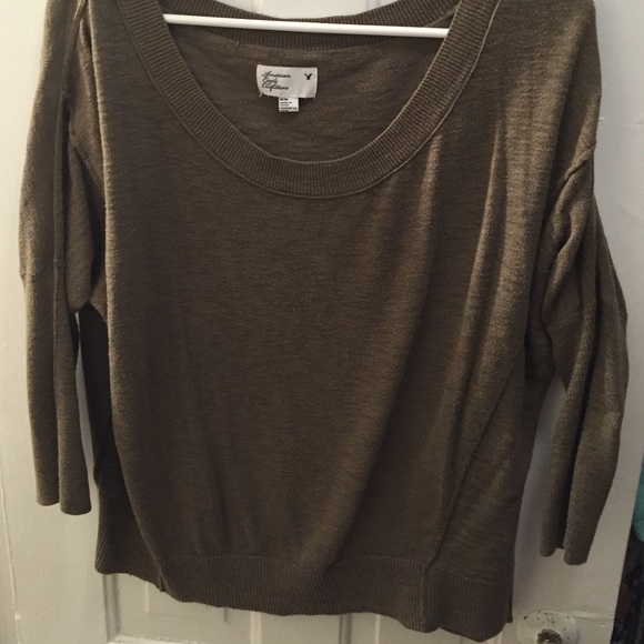 American Eagle Army Green Sweater