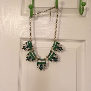 Green statement necklace