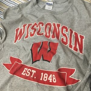 Wisconsin cut off t shirt