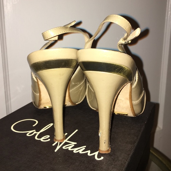 Cole Haan, Nike air, patent leather champaign, 6.5 - Picture 4 of 4