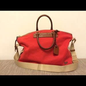 Dooney and Bourke Juliette Satchel in red canvas