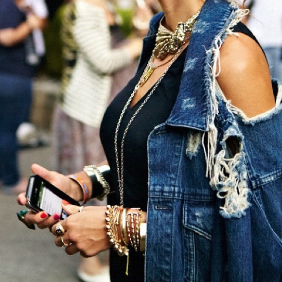 backless denim jacket