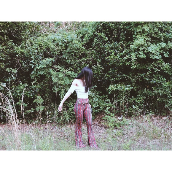 🌞What The Bell Pants - Paisley Print - Picture 4 of 4