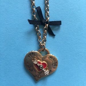 Betsy Johnson spin decision maker necklace