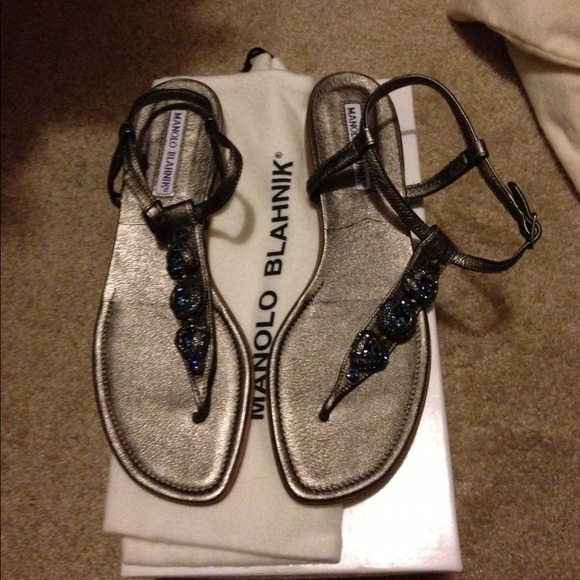 Brand New Manolo's jewel sandals