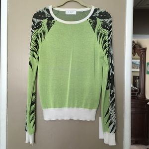 A.L.C. neon green light sweater