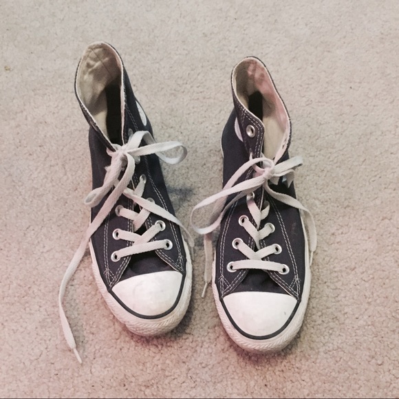 Blue Converse Hightop Sneakers
