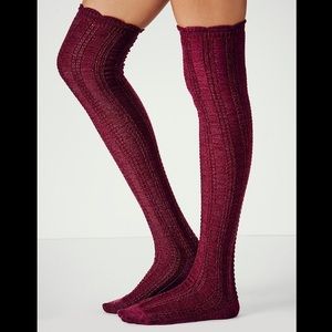 NWOT Free People Over-The-Knee Socks
