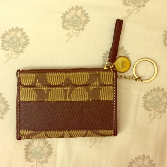Like new Coach keychain coin wallet