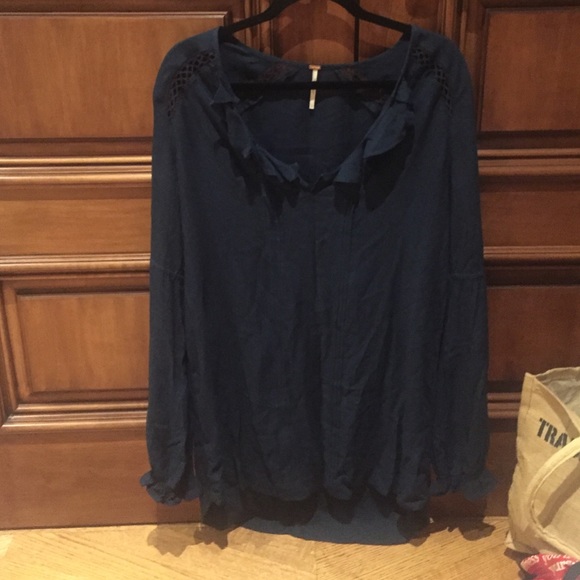 Blue free people tunic dress