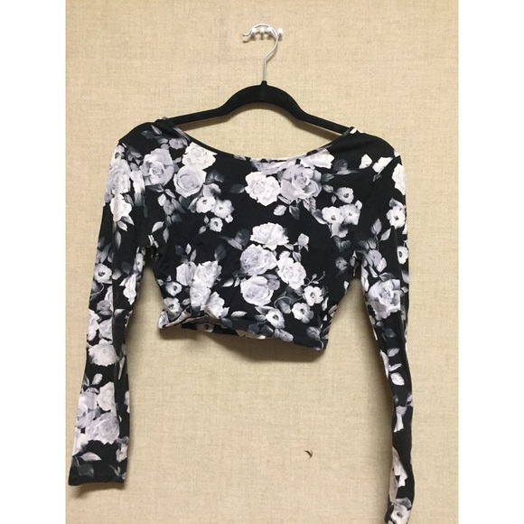 Forever 21 floral crop top