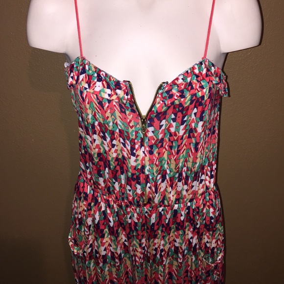 Geometric Sun Swimsuit Beach Cover Up Short Dress - Picture 3 of 4
