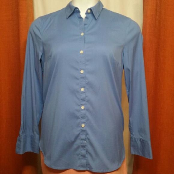 (O6) Button Up Long Sleeve Top by Ann Taylor