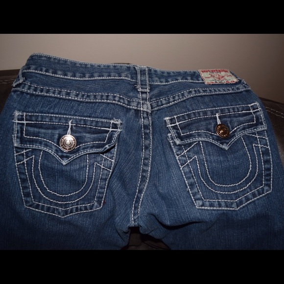 Boot cut TR thick stitch jeans