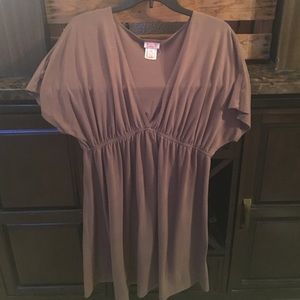Brown bathing suit cover up