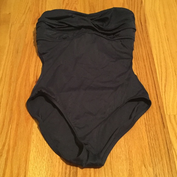 J.Crew strapless one-piece bathing suit