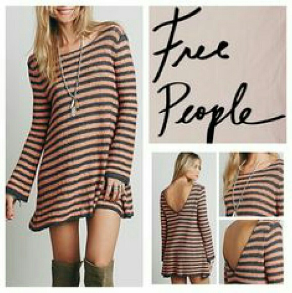 NWT*Free People * Striped Swing Kneet Tunic/Dress - Picture 1 of 4