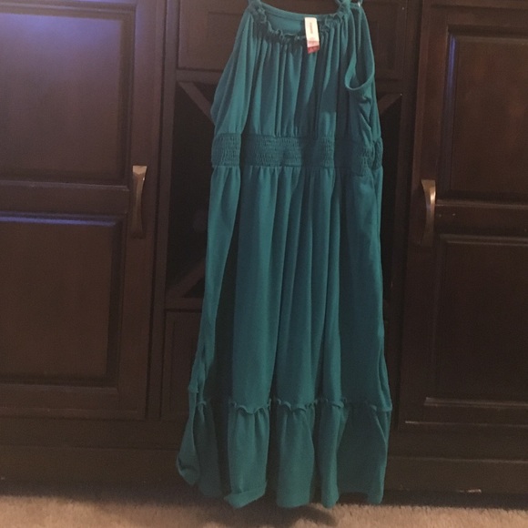 Turquoise sun dress