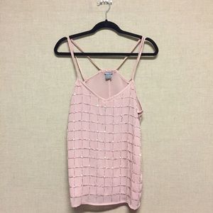 Dressy pink tank top