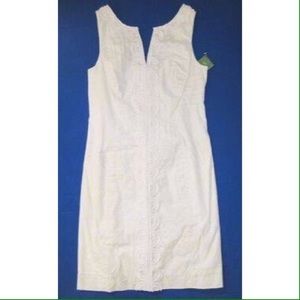 LILLYPULITZER JANICE SHIFT DRESS WHITE MAINE STATE
