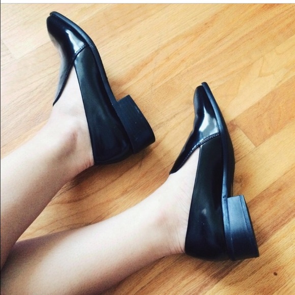 Black loafers