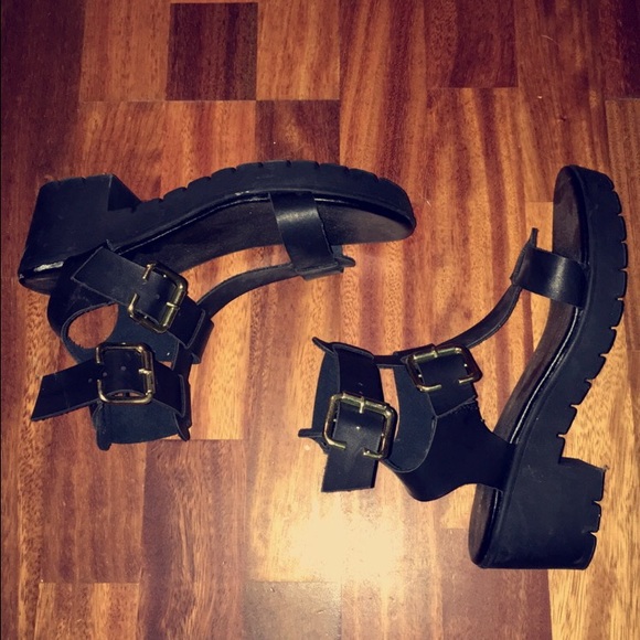 chunky platform sandals