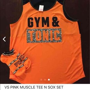 VS Pink Muscle T *socks not available*
