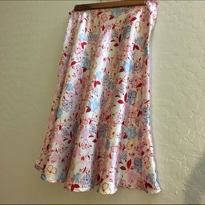 Pink Floral Skirt