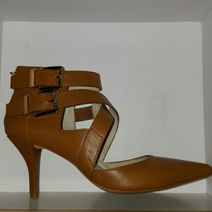 Brown Michael Tamara Crossstrap Pump Michael Kors