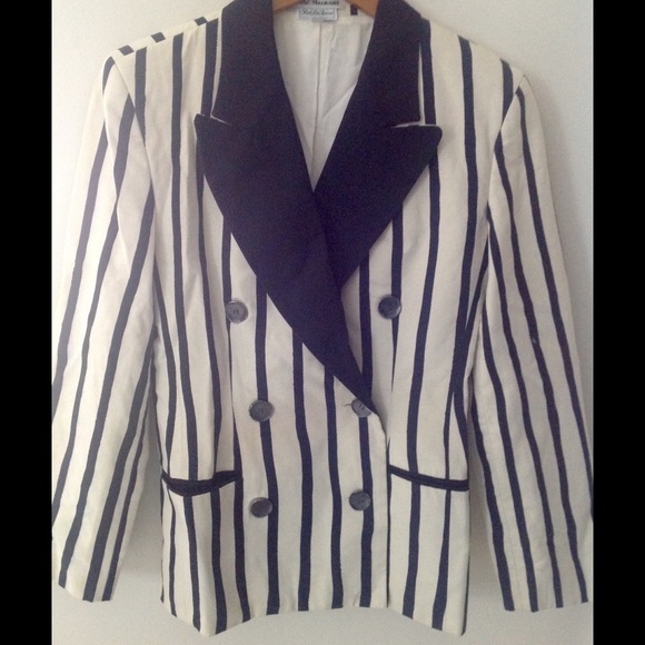 Vintage Isaac Mizrahi Stripe Blazer