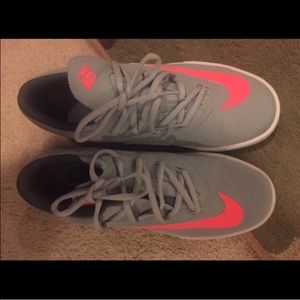 Grey & Pink Nike KDs
