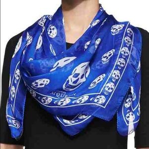 royal blue sheer shawl