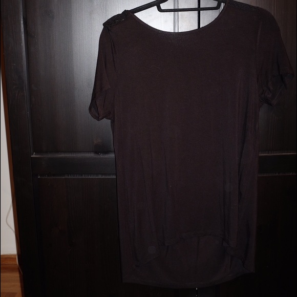 Knit/Woven combo tee