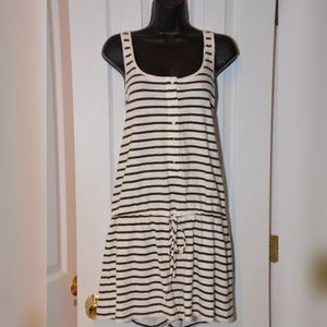 JCrew Striped Cotton Drawstring Shorts Romper L