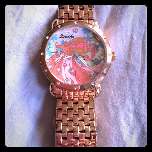 Bertha Didi Peacock Gold-tone Ladies Watch
