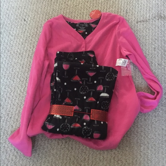 Pink fleece pjs