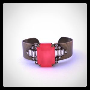 Loren Hope Alex Cuff Bracelet in Neon Pink