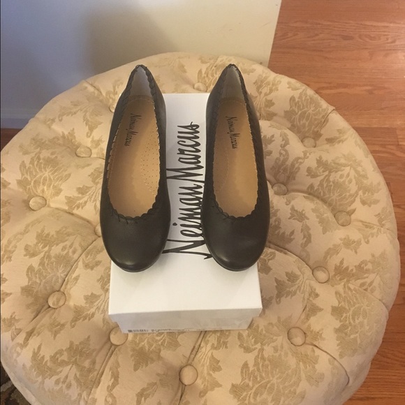 Neiman Marcus leather ballet flats