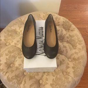 Neiman Marcus leather ballet flats