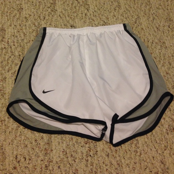 White and Grey Nike Shorts